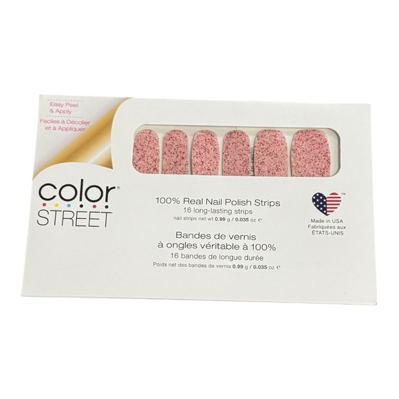 Color Street ROAD TO RECOVERY Substance Abuse Awareness Pink With Red Glitter - Picture 2 of 8